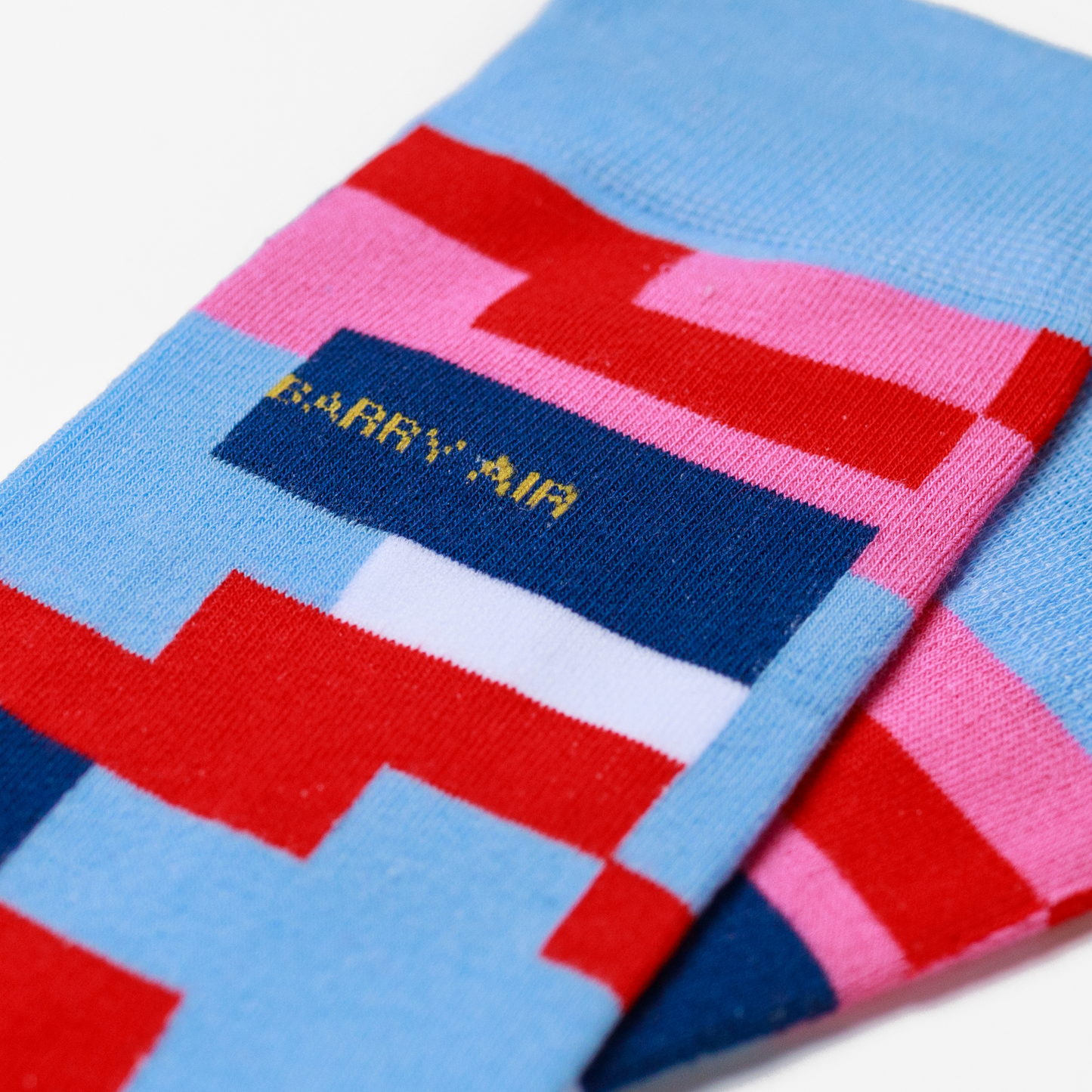 Multi-coloured Block Socks