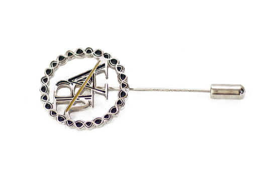 Silver Metal Lapel Pin