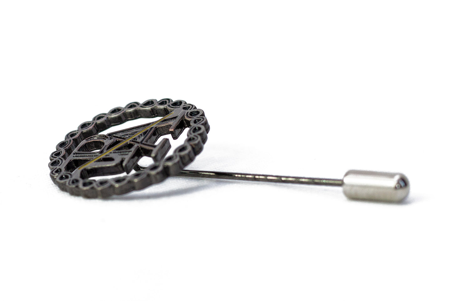 Antique Silver Metal Lapel Pin