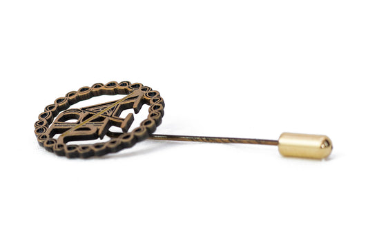 Antique Gold Metal Lapel Pin