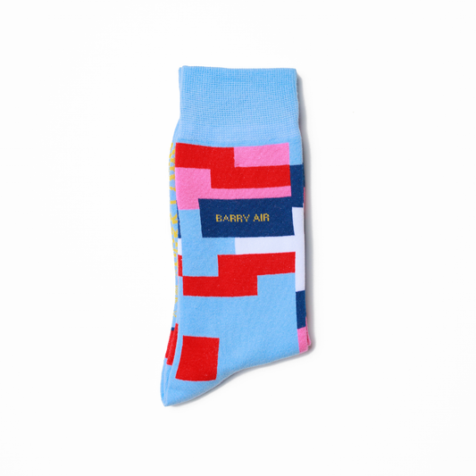Multi-coloured Block Socks