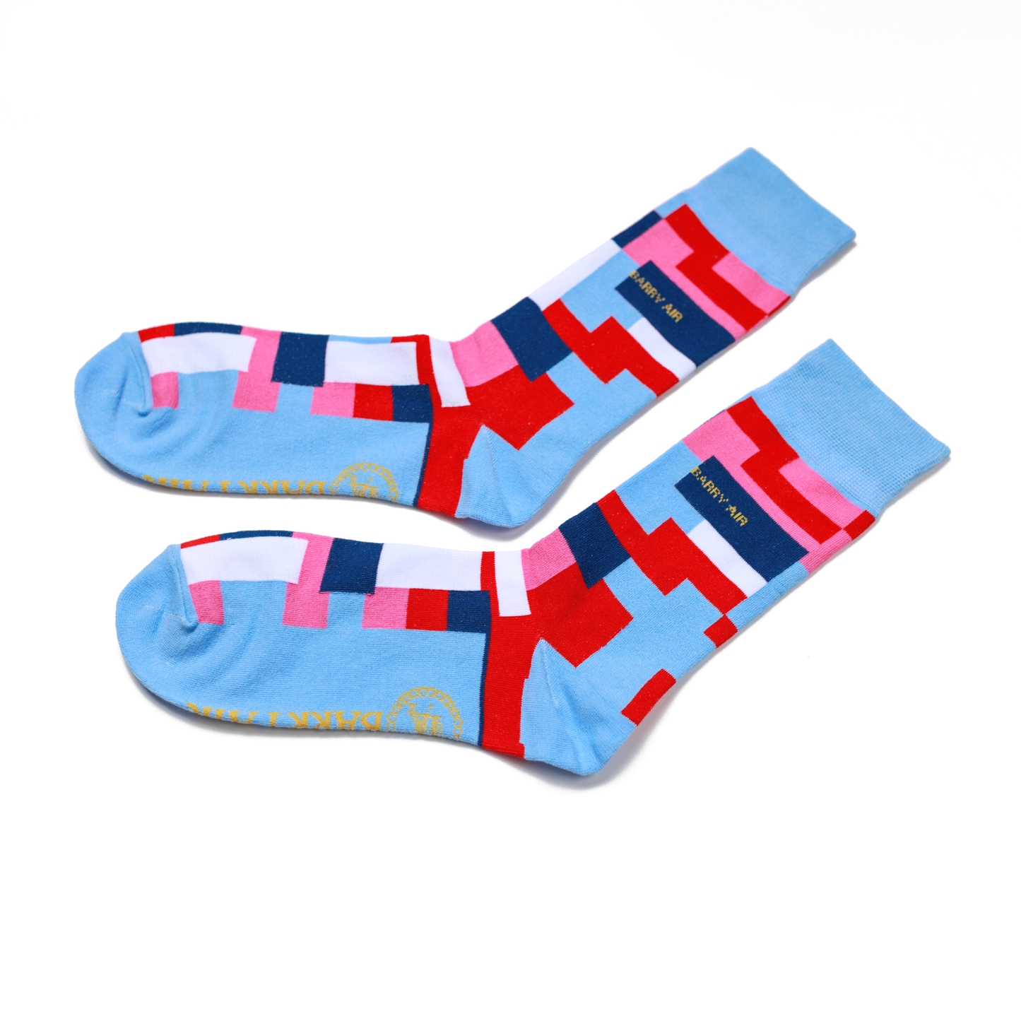 Multi-coloured Block Socks